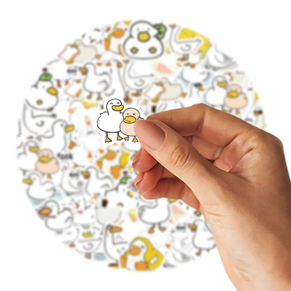 Etori Life46pcs/pack Good Life Duck Album decorative stickers Self-adhesive stickers for DIY student stationery notebook diary Beauty World Shop
