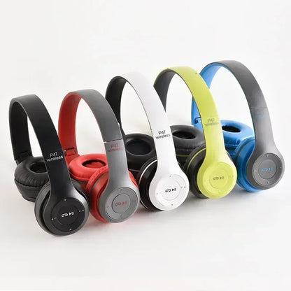 Bluetooth 50 Wireless Headphones Foldable HIFI Stereo Bass with Mic USB Adapter for iPhone Gaming Beauty World Shop