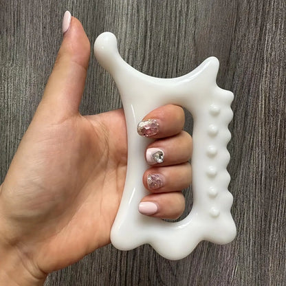 Ergonomic Versatile Handheld Gua Sha Board for Face & Body - Non-Ceramic, Gua Sha Massage Tool, Relaxation and Beauty Massager Beauty World Shop