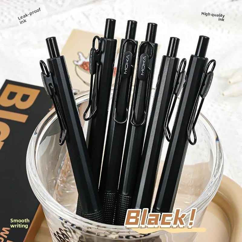 Creative Press Neutral Pen Signature Pen Black Pen Student Supplies Quick Drying Pen Stationery Beauty World Shop