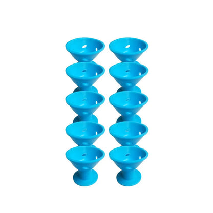 Heatless Hair Curlers Set: 10 Pieces Including Large and Small Soft Overnight Rollers for Women and Kids Lazy Curling Rods Beauty World Shop