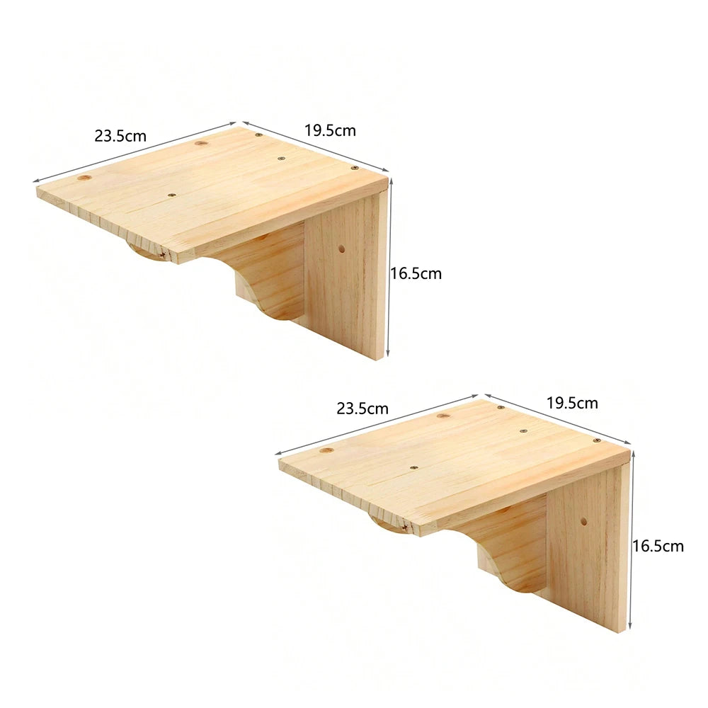 Cat Wall Climbing House Shelf Bed Wall Mounted Tree Tower Hiding House Villa Castle for Indoor Cats Accessories Sleeping