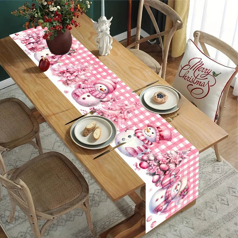 Christmas Table Runner Merry Christmas Decoration For Home Xmas Table Decor 2025 Navidad Notal Noel Ornament Happy New Year 2026 Beauty World Shop