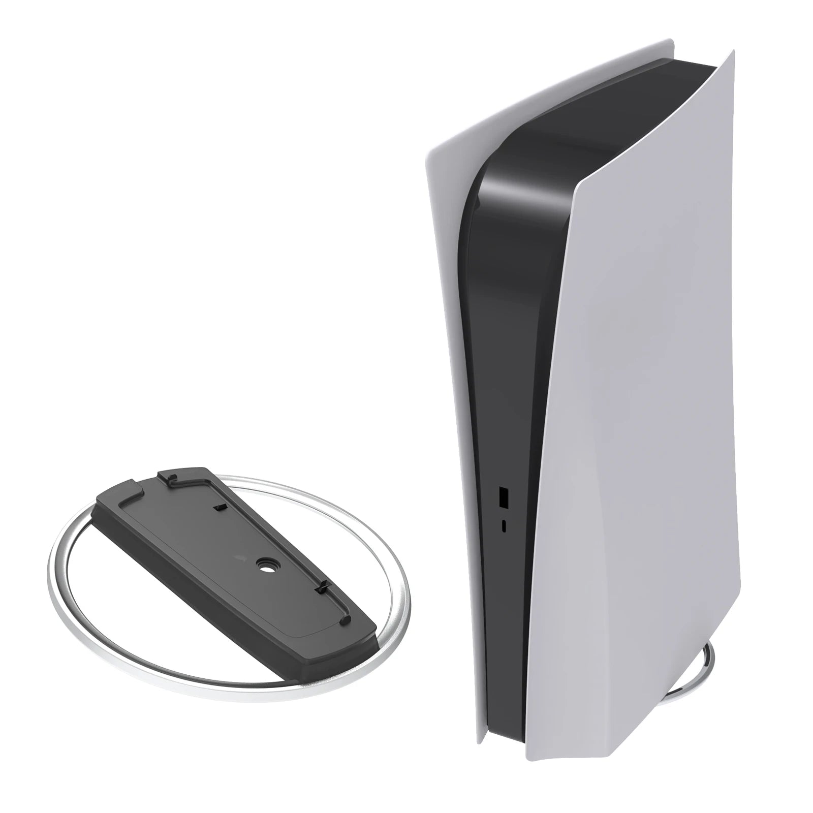Metal Vertical Stand for PS5 Slim Console Disc and Digital with Screw, Base Stand Replacement for Playstation 5 Slim Console Beauty World Shop