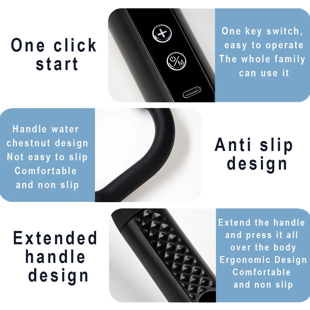 2025 New Smart Fascia Gun Electric Massager Massage Hammer Electric Fascia Gun Home Handheld Hammer Back Artifact Christmas Gift Beauty World Shop