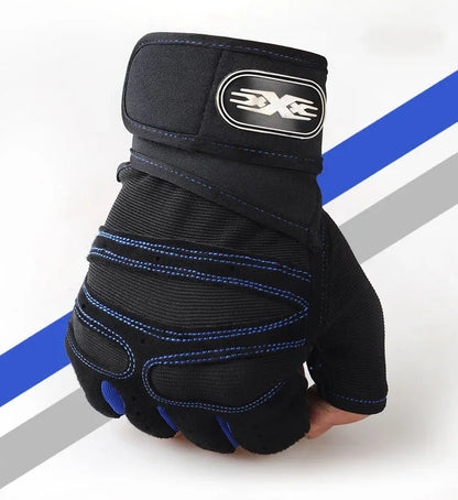 1Pair Gym Gloves for Men Women Fitness Weight Lifting Wristband Gloves Training Sports Exercise Cycling Glove Shockproof Beauty World Shop