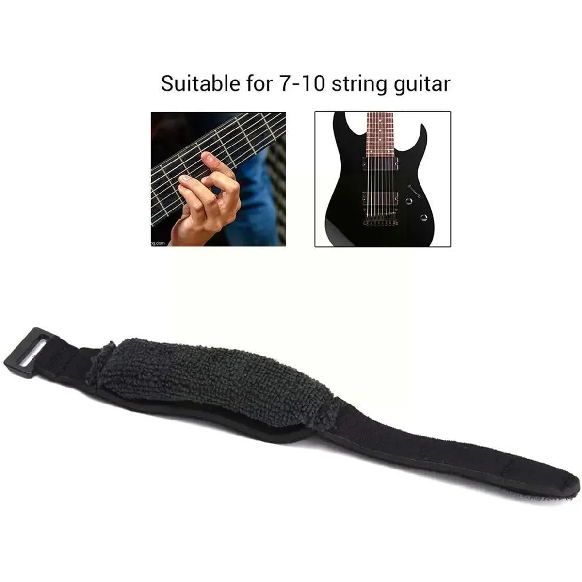 Miwayer Guitar Fret Strings Mute Noise Damper Mute Wraps Black Guitar Beam Tape for Guitars, Bass, and Ukulele Beauty World Shop