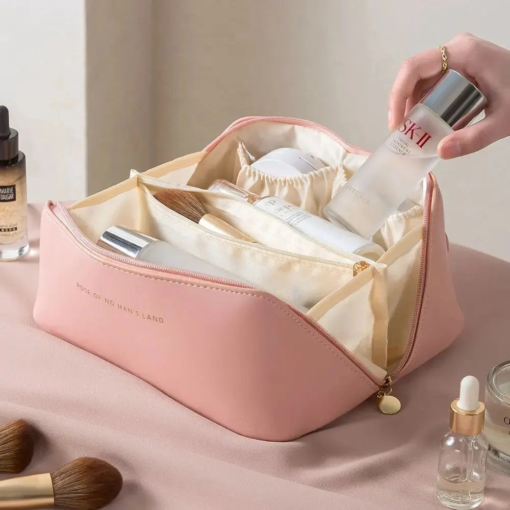 Makeup Organizer Female Toiletry Kit Bag Make Up Case Storage Pouch Luxury Lady Box, Cosmetic Bag, Organizer Bag For Travel Zip Beauty World Shop