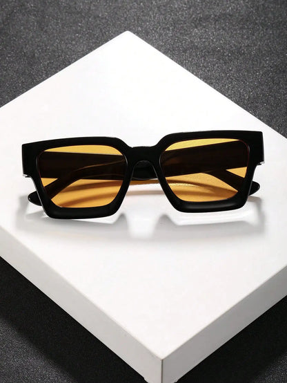 1/2 PC S Classic Fashion Square Plastic Frame Women Sunglasses For Men Daily Life Shades Eyewear Accessories. Beauty World Shop