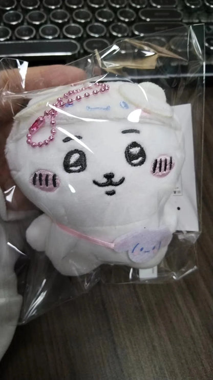 Self-deprecating Bear Chiikawa Sanrioi hachiware Plush Toy Co-branded Doll Pendant Cute Jiyi Xiaohachi Usaki Bedroom Ornaments Beauty World Shop