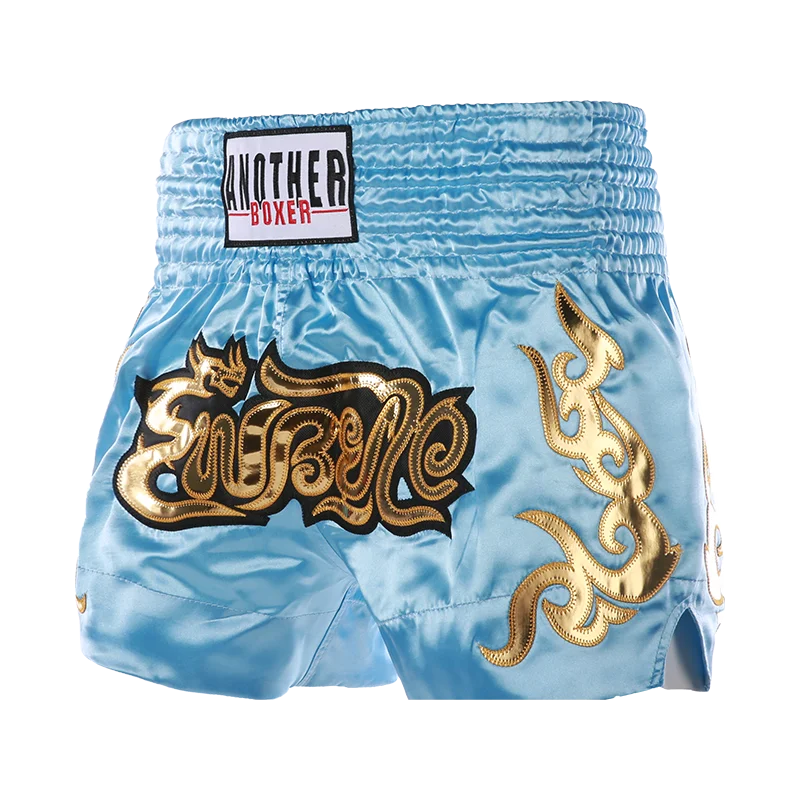 ANOTHERBOXER Muay Thai Shorts, Embroidered MMA Fighting Clothing for Men, Women, Kids, Cheap Boxing Training Short Pants