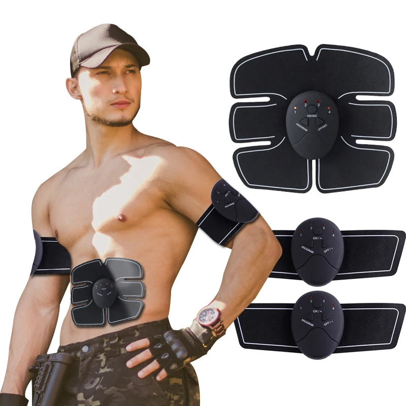 EMS Muscle Stimulator Abdominal Muscle Massager Hip Training Fitness Fat Burning Buttocks Arm Abdomen Trainer Apparatus Slimming Beauty World Shop