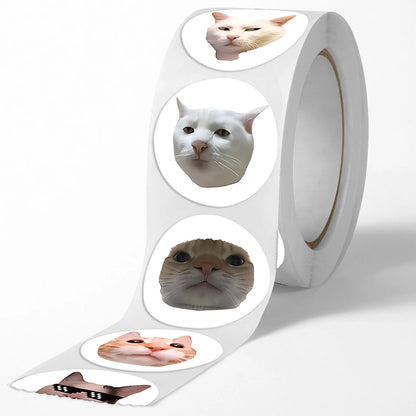 100pcs/500pcs Cartoon Meme Cat Stickers For School Reward Stickers Classroom Decor Encouragement Sticker For Student Teacher Beauty World Shop
