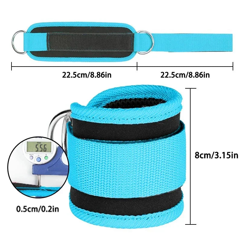 1Fitness Ankle Straps For Gantry Rear Kick Training Hip Exercise Lower Body Exercise - Adjustable Leg Straps Beauty World Shop