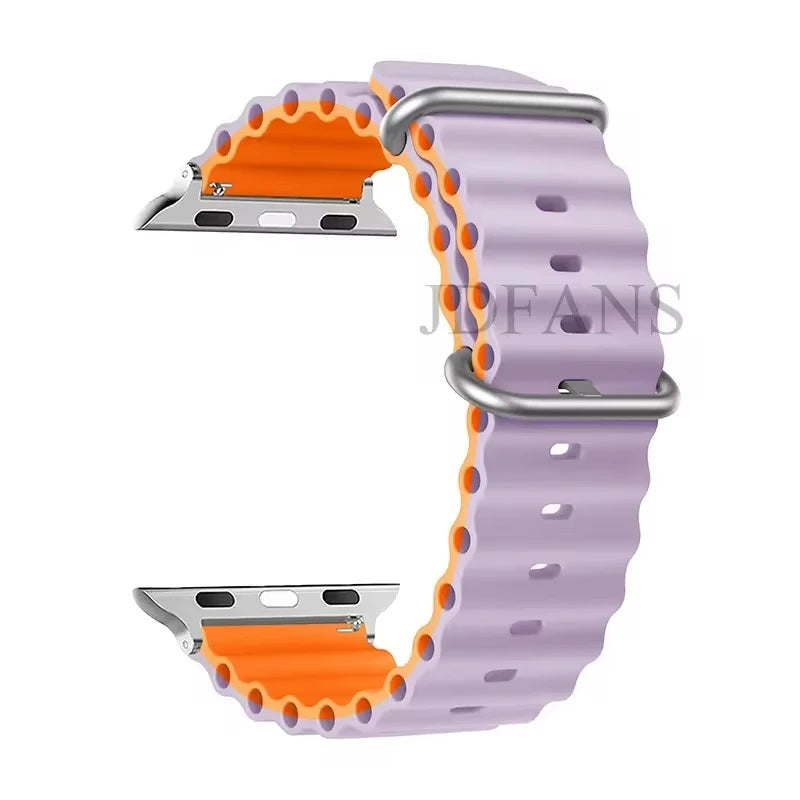 Strap For Apple watch ultra band 49mm 44mm 45mm 41mm 40mm 38mm 44 45 mm 1:1 Original Ocean belt iWatch series 9 10 8 7 se bands Beauty World Shop