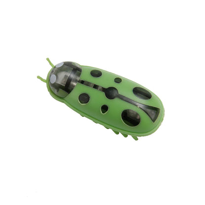 Mini Electric Bug Pet Dog Cat Toy Interactive Cute Ladybird Beetle Animal Shape Cat Toys Walking Insect Cat Playing Supplies Beauty World Shop