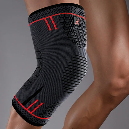 1 Pcs Compression Knee Support Sleeve Elastic Breathable Knee Pads Brace Springs Gym Sports Protector Basketball Volleyball Run Beauty World Shop