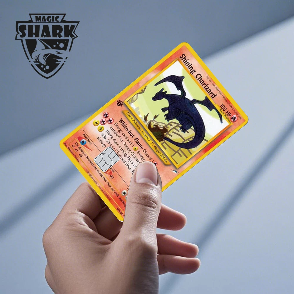 2025 New Pokemons Charizard Blastoise Bulbasaur Eevee Metwo Sticker Film Skin Cover for Credit Debit Card Beauty World Shop