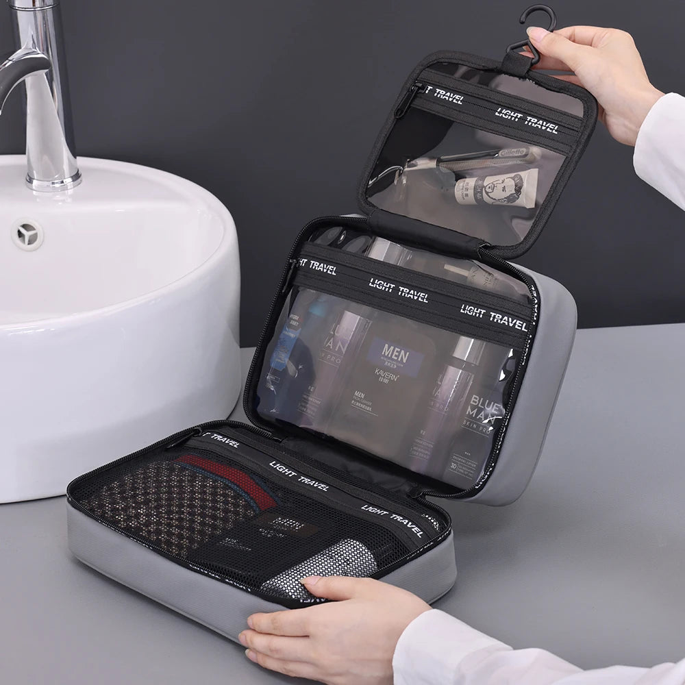 Waterproof Hanging Toiletry Bag Large Capacity Portable Travel Necessaire Case Cosmetic Bag for Men Women Wash Pouch Beauty World Shop