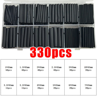 Heat Shrink Tube Kit Thermoresistant Tubing Heat Shrink Wire Wrapping Electrical Connection Cable Insulation Sleeved Protecter Beauty World Shop