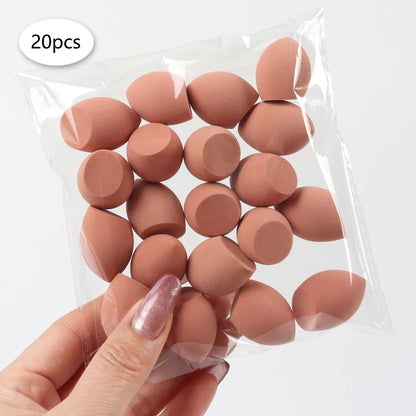 20 件装 Mini Finger Puff Beauty Cosmetic Foundation Cosmetic Sponge Makeup Blender Suitable for Cream & Powder Concealer Beauty World Shop