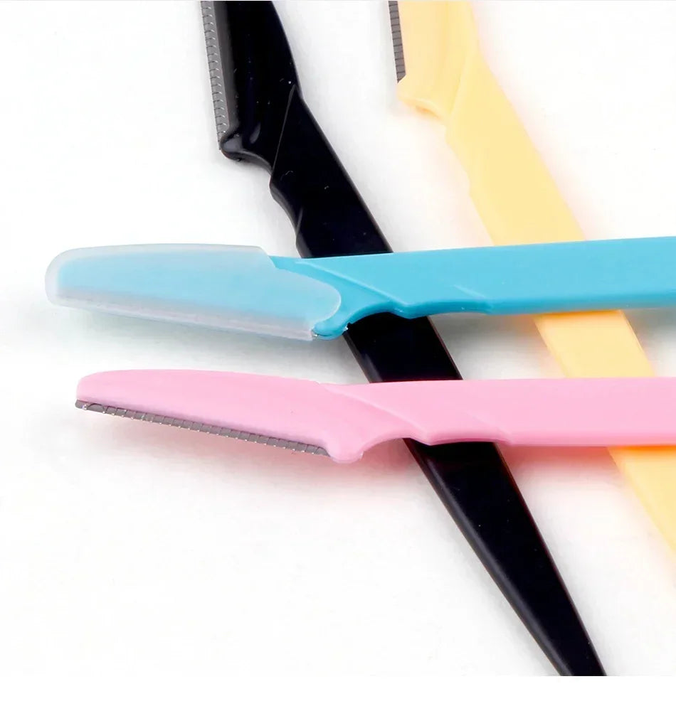 Portable Eyebrow Trimmer Blade Women's Face Shaver Safety Knife Makeup Scraper Hair Removal Tool for Eyebrow Epilation Beauty Trend Shop