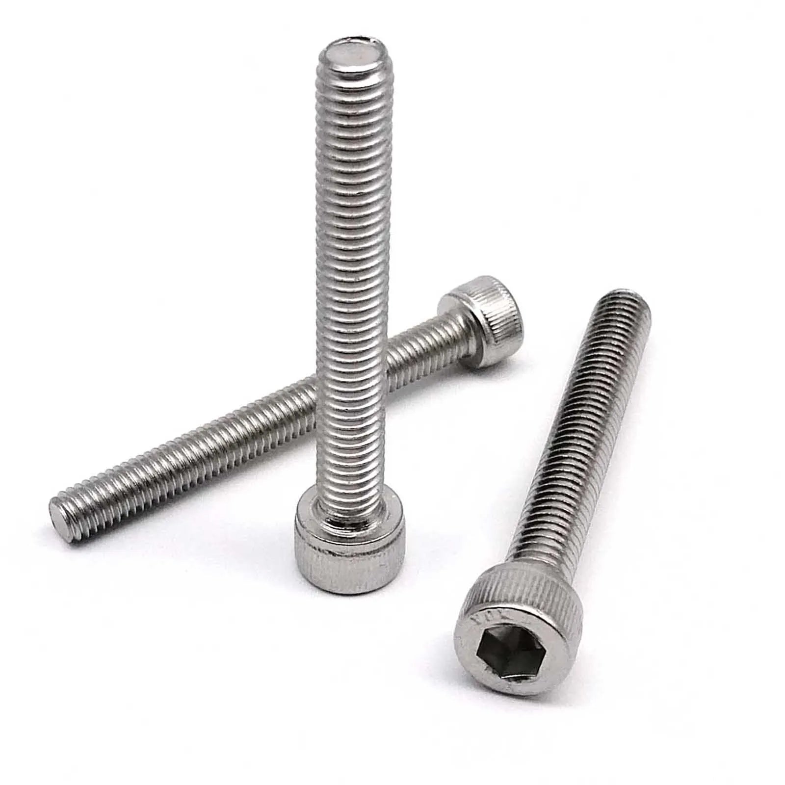 M2 M2.5 M3 M3.5 M4 M5 M6 M8 Over Ultra Long 200mm 304 A2-70 Stainless Steel DIN912 Allen Hexagon Hex Socket Head Cap Bolt Screw Beauty World Shop