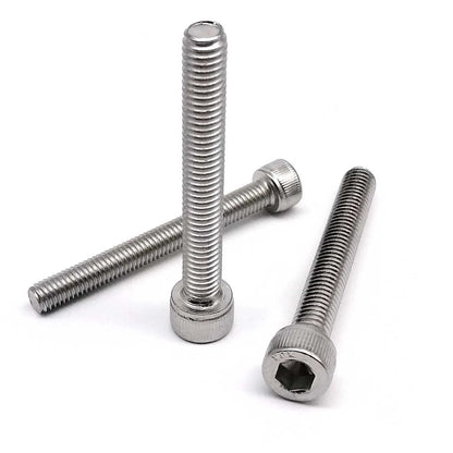 M2 M2.5 M3 M3.5 M4 M5 M6 M8 Over Ultra Long 200mm 304 A2-70 Stainless Steel DIN912 Allen Hexagon Hex Socket Head Cap Bolt Screw Beauty World Shop