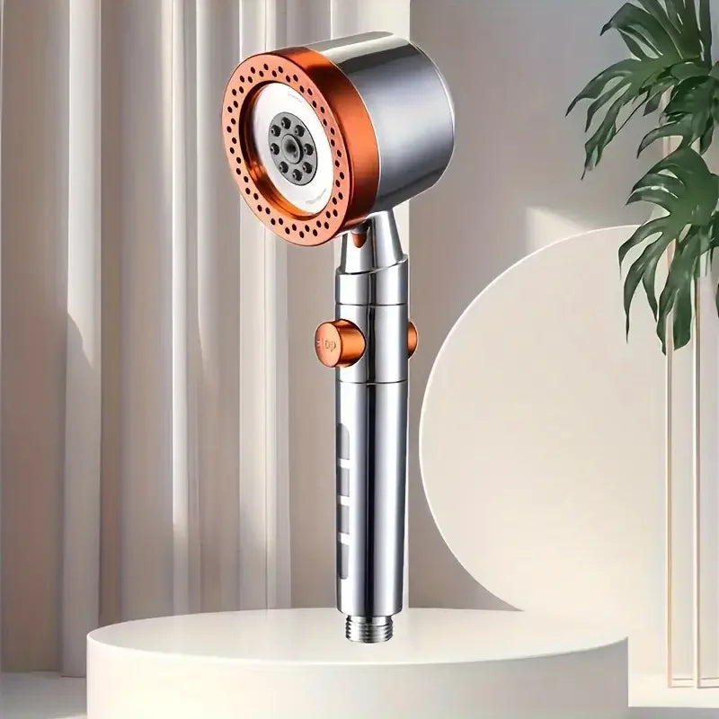 New High Pressure Water Saving Filter Shower Head 5 Modes Handheld Shower Head One Button Stop Bathroom Accessories Set Beauty World Shop