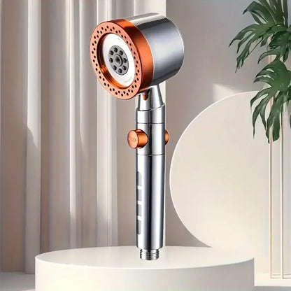 New High Pressure Water Saving Filter Shower Head 5 Modes Handheld Shower Head One Button Stop Bathroom Accessories Set Beauty World Shop