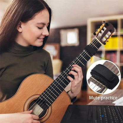 Miwayer Guitar Fret Strings Mute Noise Damper Mute Wraps Black Guitar Beam Tape for Guitars, Bass, and Ukulele Beauty World Shop