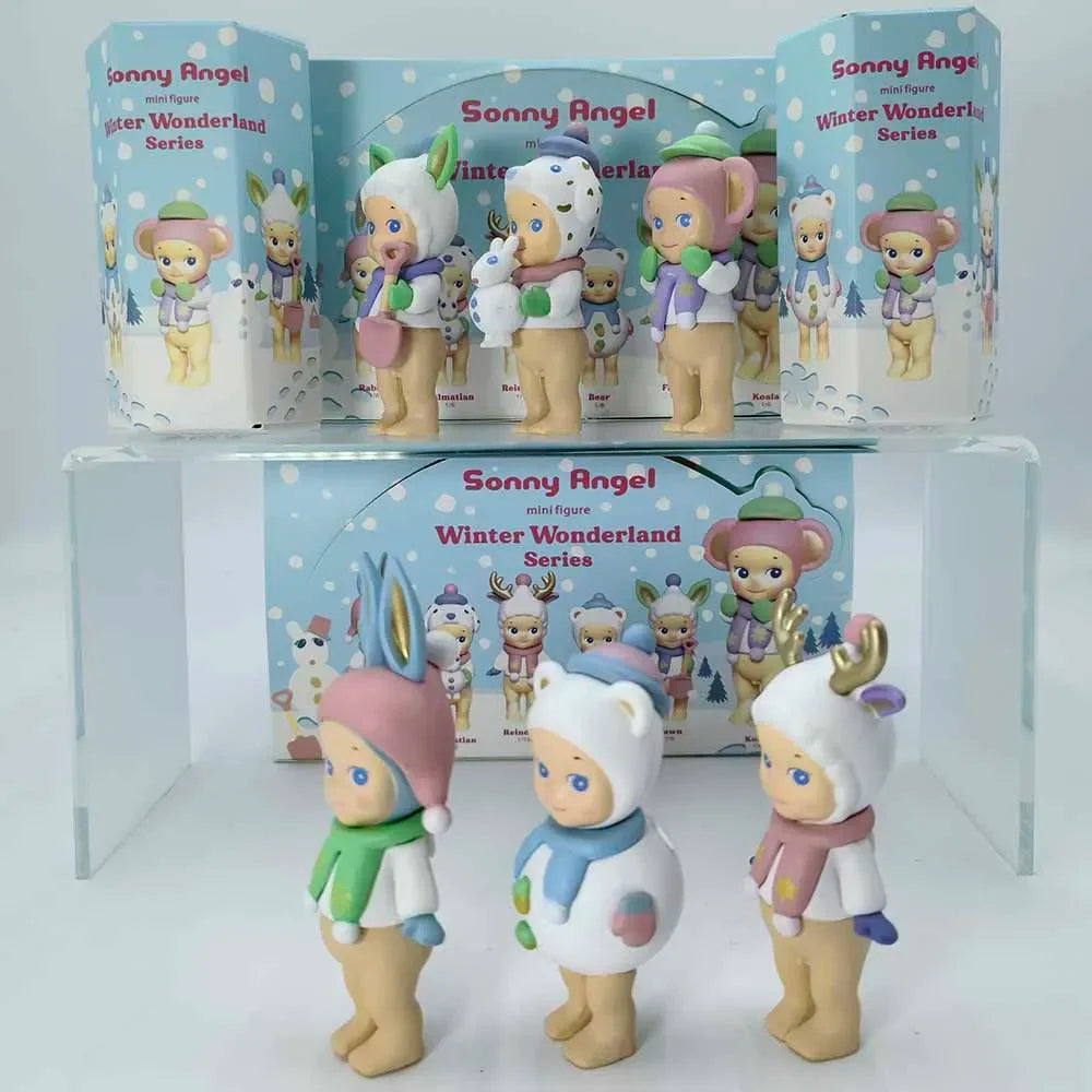 Sonny Angel Blind Box Winter Wonderland Series Mini Anime Figures Ornaments Dolls Fans Children Christmas Birthday Gift Beauty World Shop