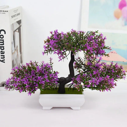 Artificial Plants Bonsai Small Tree Pot Fake Plant Flowers Potted Ornaments For Home Room Table Decoration Hotel Garden Decor Beauty World Shop
