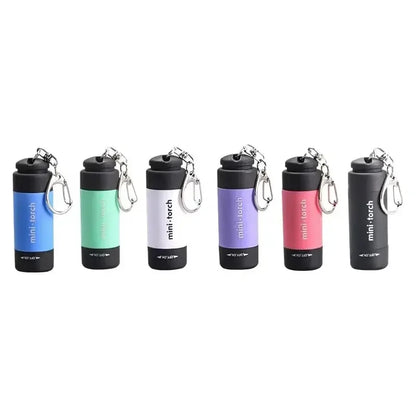 Led micro pocket flashlight portable USB rechargeable keychain flashlight waterproof home Outdoor Hiking Camping flashlight Beauty World Shop