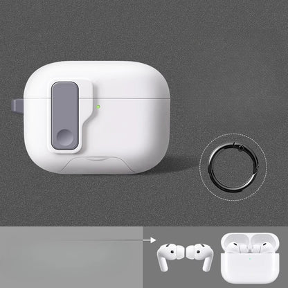 2025 Case For AirPods Pro 3 Magnetic Automatic Lock Cases Phone Stand Headphone Cover For AirPods Pro 3 Pro3 Fundas With Hook ﻿