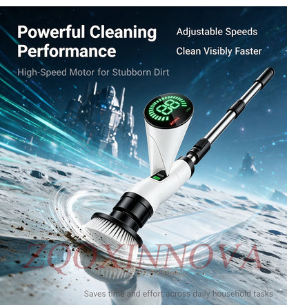 Cordless Multipurpose Cleaning Brush Household Electric Spin Scrubber Kitchen Gadget Hair Brush Bathroom Toilet Mop for Home Cle Beauty World Shop