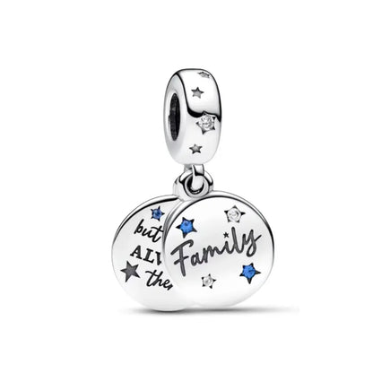 2025 New S925 Silver Spring Ball Bear Cross Pendant Suitable for Original Bracelets DIY Accessories Women's Charm Jewelry Gifts Beauty World Shop
