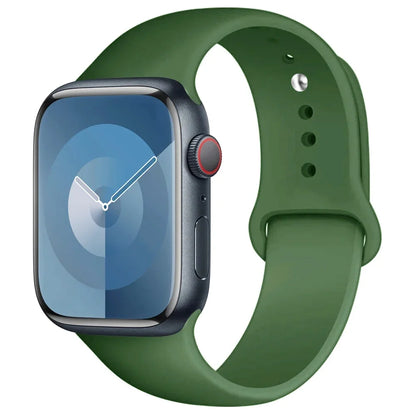 Silicone Band For Apple Watch strap 44mm 45mm 40mm 41mm 42-38mm 45 mm sport bracelet iwatch series 8 7 6 5 4 3 SE 9 Ultra 2 49mm Beauty World Shop