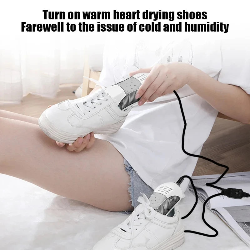 HOMEFISH Electric Shoe Dryer Deodorizer with Heat And UV Light Foot Warmer Dehumidifier Boot Odor Eliminator for Household Use Beauty World Shop