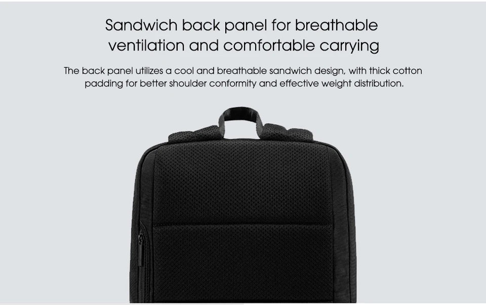 Xiaomi Classic Business Backpack 2 Fashion Laptop Bag for Men and Women Travel Large Capacity Backpack Beauty World Shop