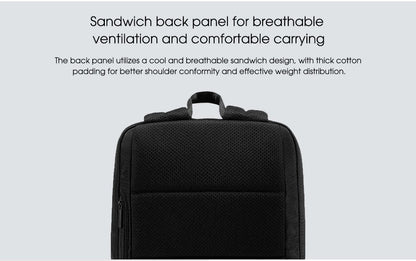 Xiaomi Classic Business Backpack 2 Fashion Laptop Bag for Men and Women Travel Large Capacity Backpack Beauty World Shop