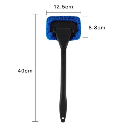Car Window Cleaner Brush Kit Windshield Cleaning Wash Tool Inside Interior Auto Glass Wiper with Long Handle Car Accessories Beauty World Shop
