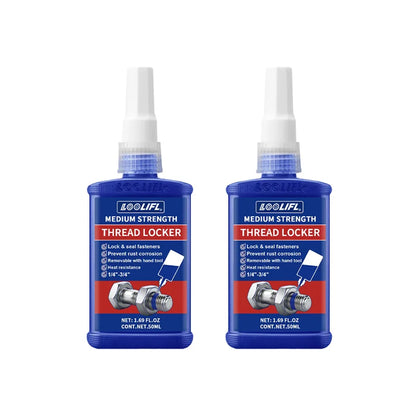 LOOLIFL Blue Thread Locker 243 Nuts-Bolts Locker, Screw Adhesive Lock Tight Seal Fasteners Anaerobic Curing Metal Glue,Rustproof Beauty World Shop