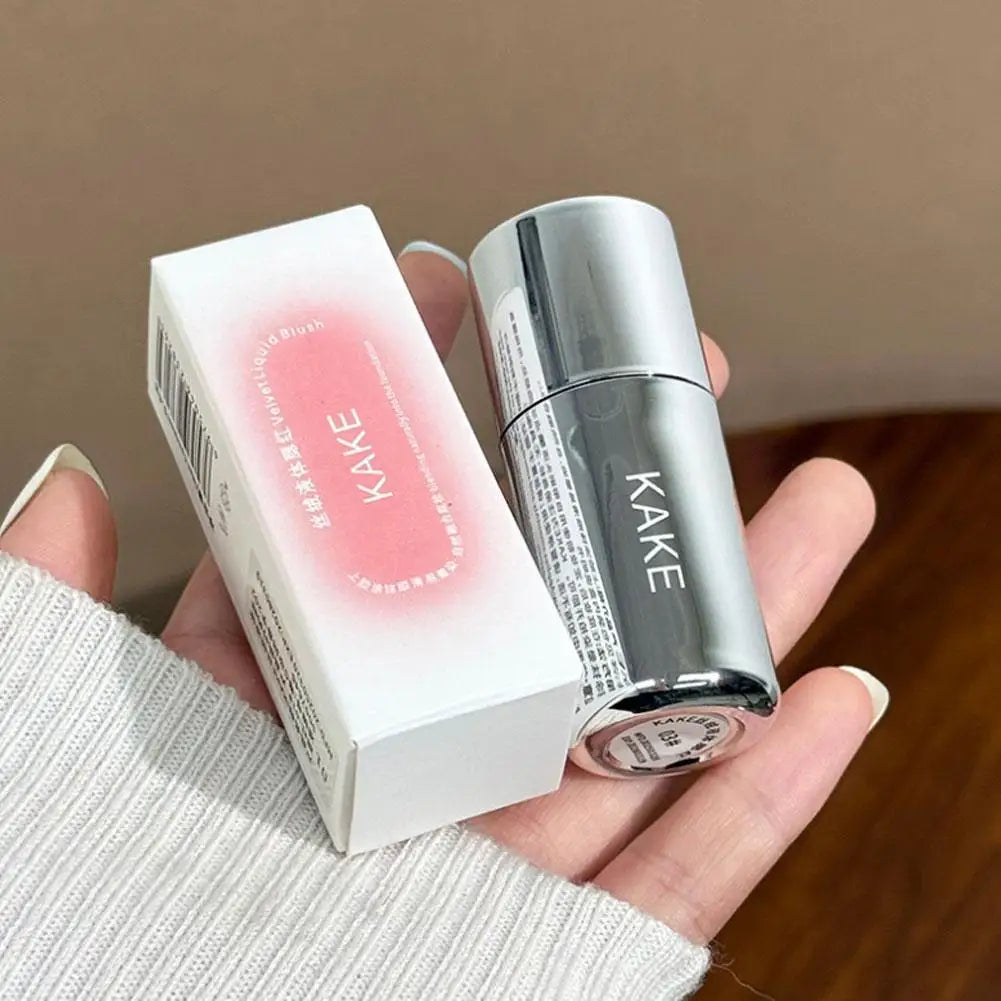 Velvet Liquid Blush Matte Sponge Head Blusher Natural Lasting Brighten Facial Contour Blush Tint Makeup Beauty World Shop