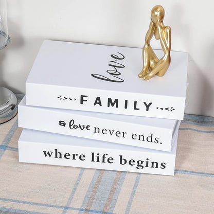 3Pcs Foldable Fashion Fake Books Living Room Decoration Designer Books Coffee Table Ornaments Club Hotel Room Villa Prop Books Beauty World Shop