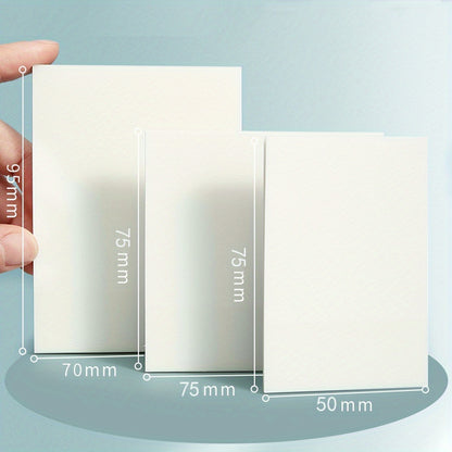 50 Sheets Transparent Sticky Note Pads Waterproof Self-Adhesive Memo Notepad School Office Supplies Stationery Beauty World Shop