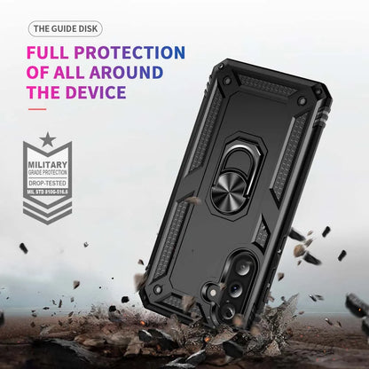 Shockproof Armor For Samsung Galaxy A56 A36 A26 5G Case Phone Case Ring Stand Bumper Silicone Phone Back Cover Beauty World Shop