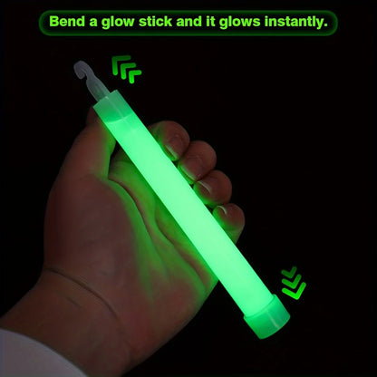 6inch Green Glow Sticks - Super Bright 12-Hour Long-Lasting Camping & Emergency Party Glow Sticks Beauty World Shop