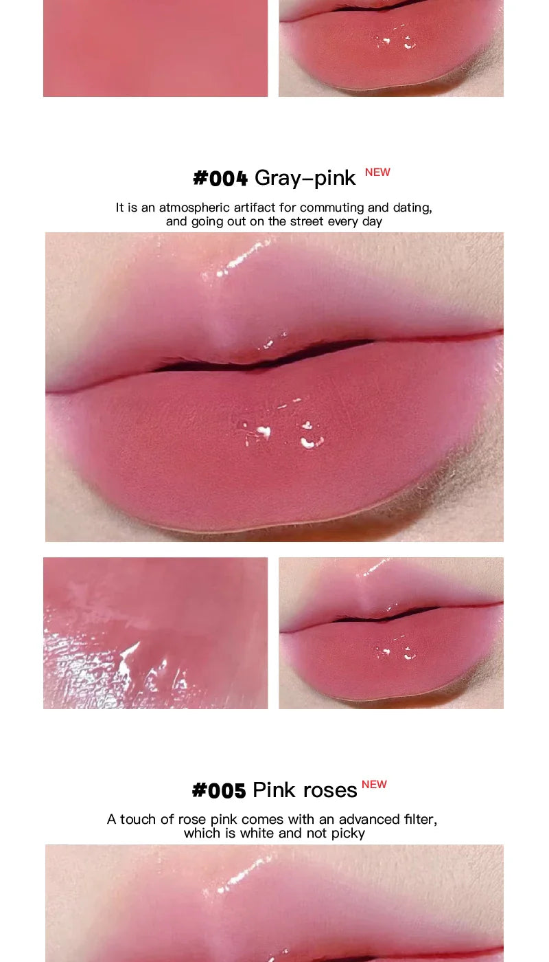 HERORANGE Meow Whisper Mirror Lip Gloss - Moisturizing Long-Lasting, Water-Glossy, Perfect for Spring/Summer Beauty Trend Shop