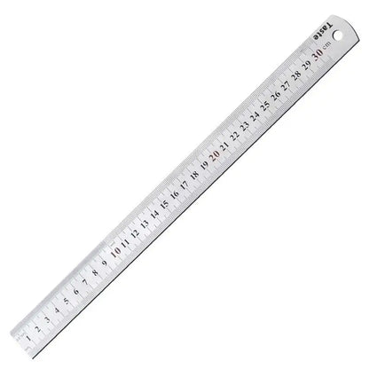 1Pcs 15/20/30/40/50/60100cm Stainless Steel Metal Straight Ruler For Home School Precision Measuring Tool Drawing Tool Supplies Beauty World Shop
